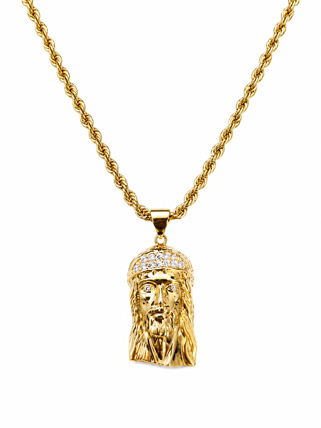 Cadena Tejido Soga + Medalla de Jesús