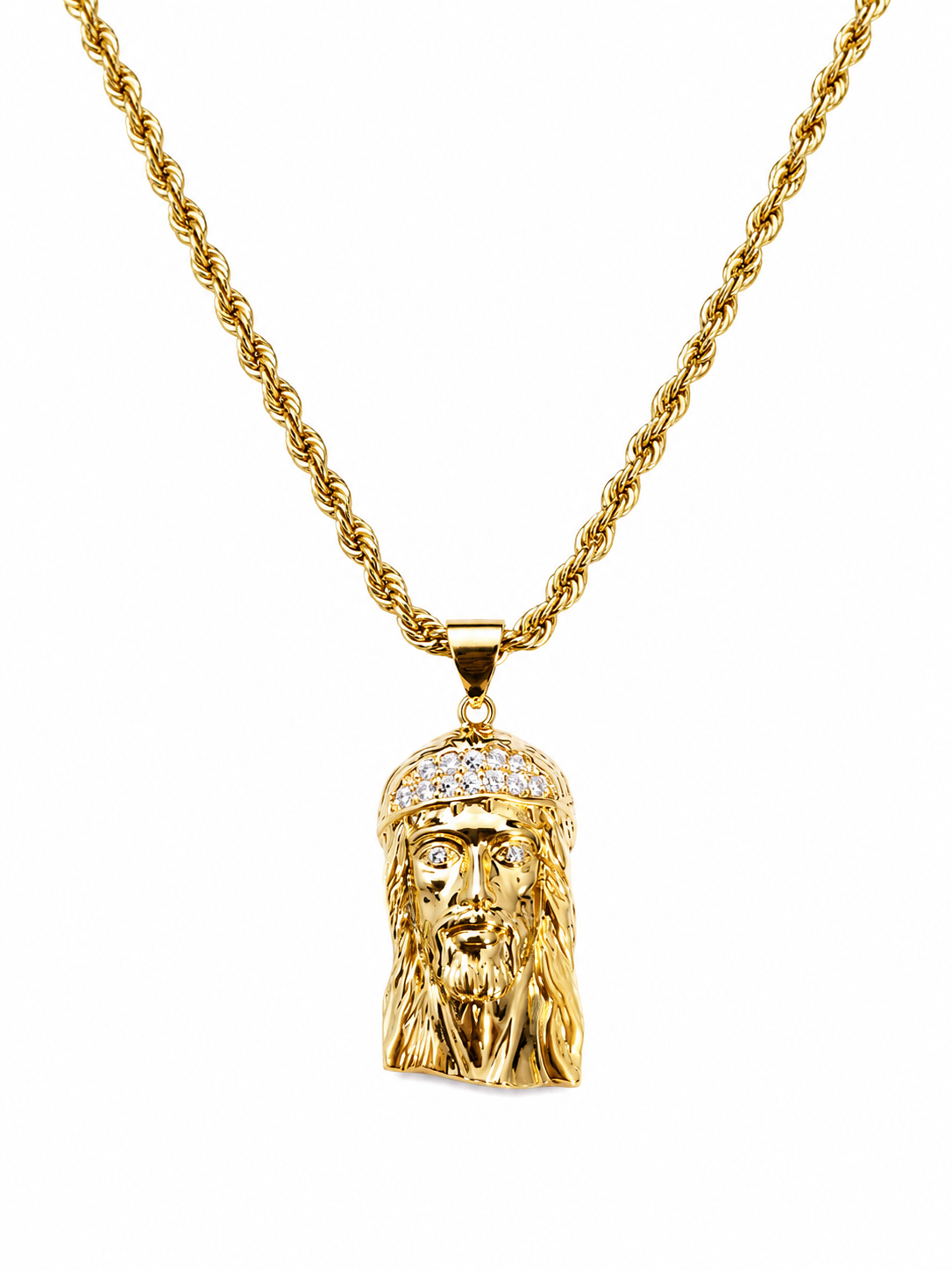 Cadena Tejido Soga + Medalla de Jesús
