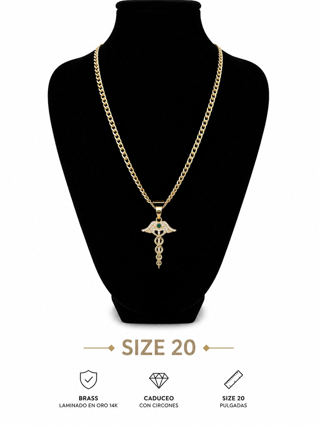 Cubana Caduceo de la Salud -size 20"