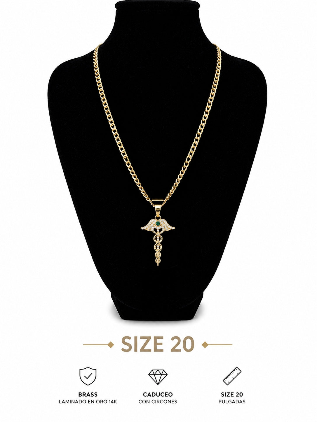 Cubana Caduceo de la Salud -size 20"