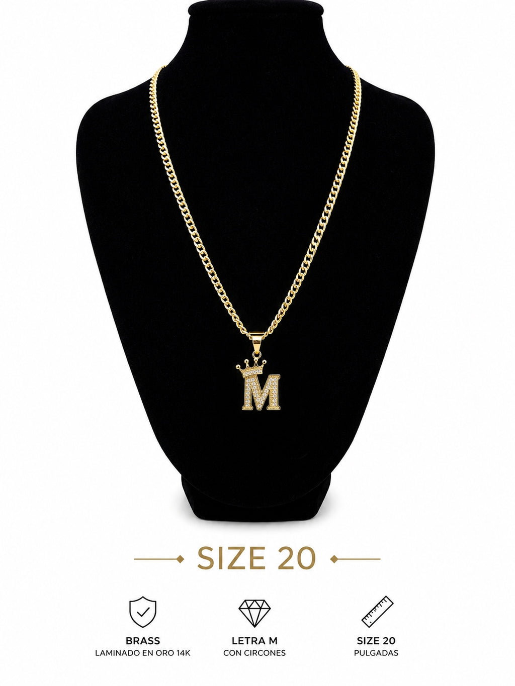 Cadena Inicial M -size  20"