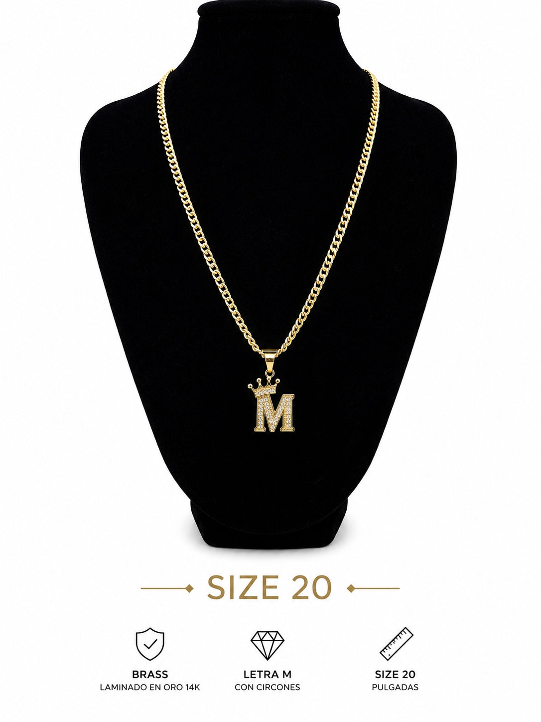 Cadena Inicial M -size  20"