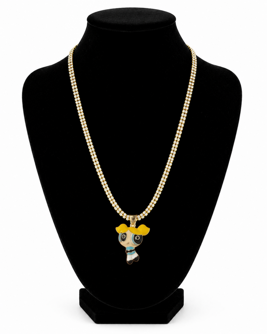 Cadena Moon Ice Burbuja | Brass Laminado en Oro 14K para Dama