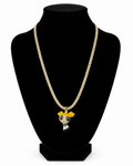 Cadena Moon Ice Burbuja | Brass Laminado en Oro 14K para Dama