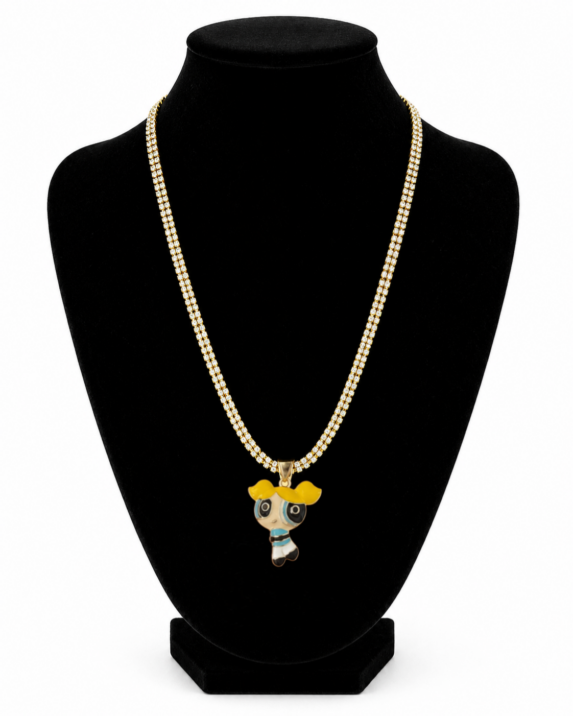 Cadena Moon Ice Burbuja | Brass Laminado en Oro 14K para Dama