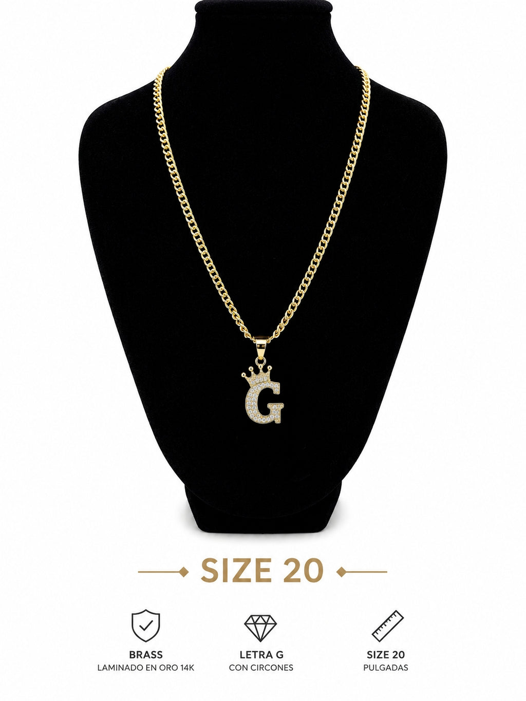 Cadena Inicial G -size  20"