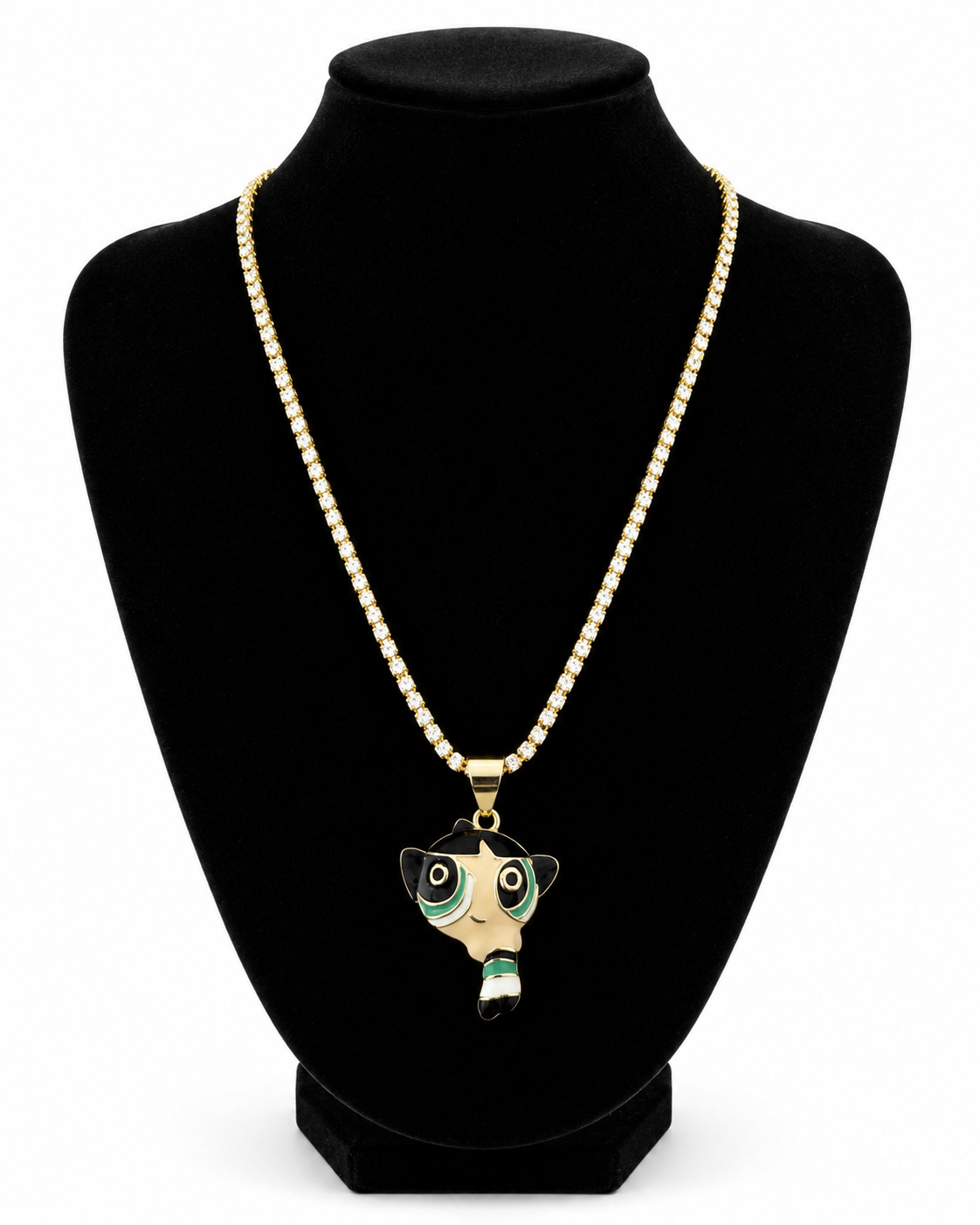 Cadena Moon Ice Bellota | Brass Laminado en Oro 14K para Dama