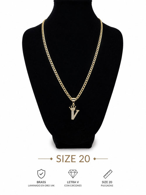 Cadena Inicial V size  20"