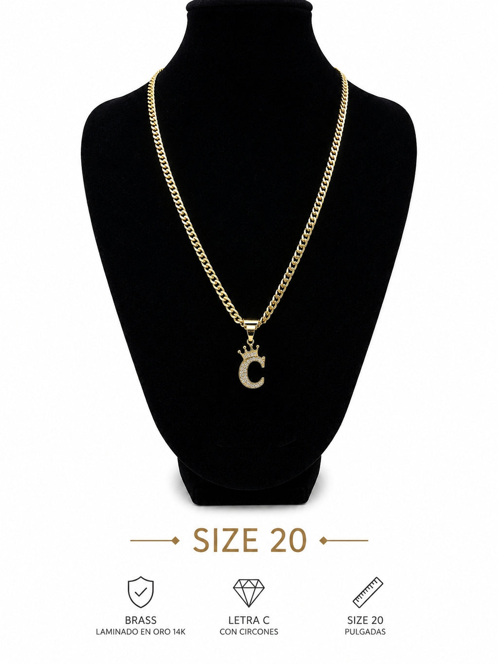 Cadena Inicial C -size  20"