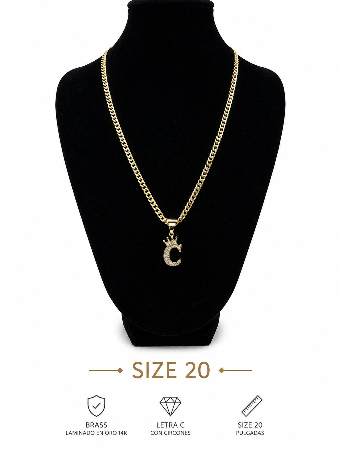 Cadena Inicial C -size  20"